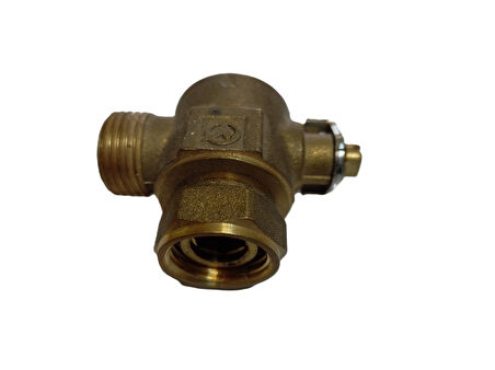KOMBİ VANASI 1/2’’( 1/2 REKOR-1/2 DİŞLİ ) KÖŞE KULPSUZ SU İÇİN