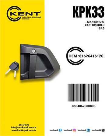 Man Truck Kapı Kolu Sag Euro6 Man Tgx Tgs Tgm Tgl - Kent Kpk-33