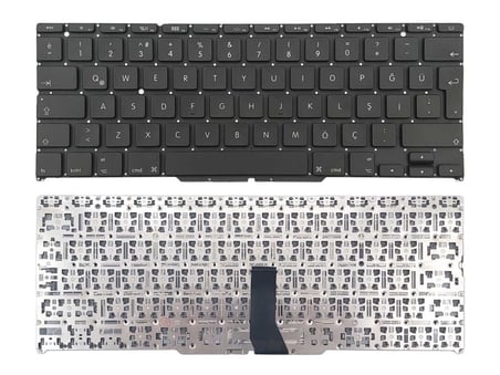 Apple Macbook Air 11.6 A1370 A1406 A1465 2011-2013 Notebook Klavyesi (Siyah TR) B.Enter
