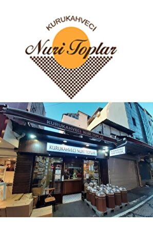 Nuri Toplar Türk Kahvesi 300gr. Teneke Kutu Odun Ateşinde Kavrulmuş (KURUKAHVECİNURİTOPLAR1890)
