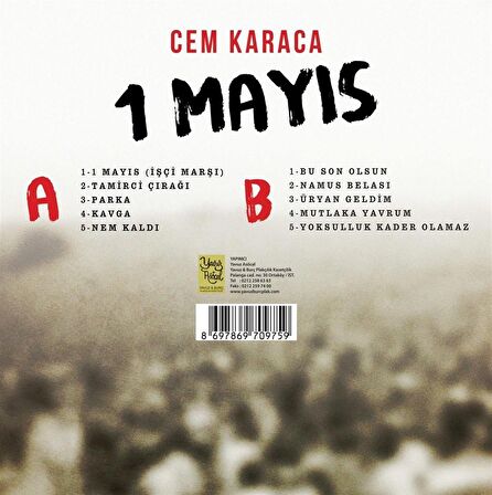 Cem Karaca - 1 Mayıs  (Plak)  