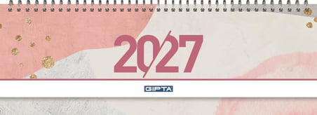 Gıpta 2027 Spiralli Masa Takvimi 12x33 cm 504-BTK