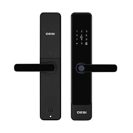 DESi QUiC Q016 Akıllı Kilit iOS/Android Uyumlu - Parmak İzi -Tuş Takımı - Kart Okuyucu 