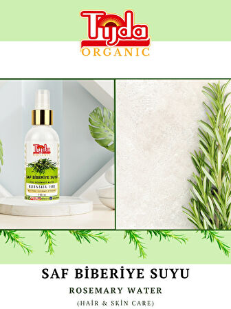 Saf Biberiye Suyu Saç Toniği 150 ml Saç Dökülmesine Karşı %100 Doğal Saç ve Cilt Toniği