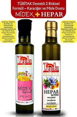 Midex Hepar 2’li Set Karaciğer ve Mide İçin Bitkisel Formül TÜBİTAK Destekli