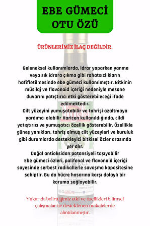 Ebe Gümeci Otu Özü 250 ml Ebegömeci Malva sylvestris