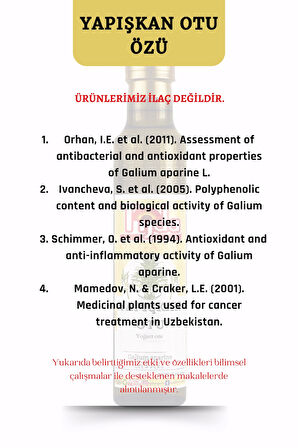 Yapışkan Otu Özü 250 ml Yoğurt Otu Galium aparine