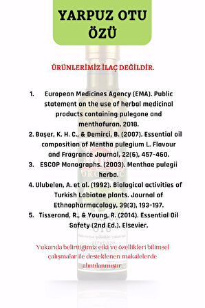 Yarpuz Otu Özü 250 ml Mentha pulegium