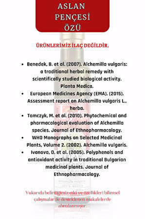 Aslan Pençesi Özü 250 ml Alchemilla vulgaris