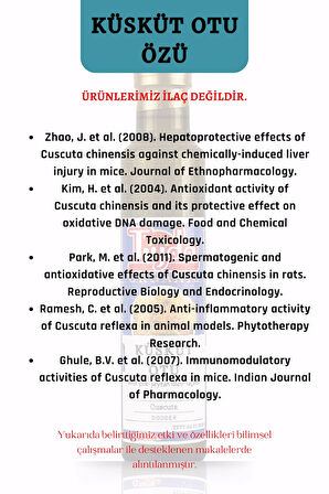 Küsküt Otu Özü 250 ml Altın iplik Saçotu Cuscuta