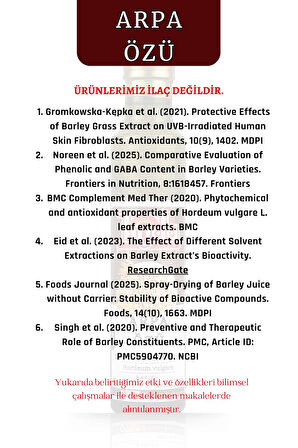 Arpa Özü 250 ml Hordeum Vulgare