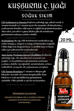 Kuşburnu Çekirdeği Yağı %100 Soğuk Sıkım 20 ml (Rosehip seed oil)