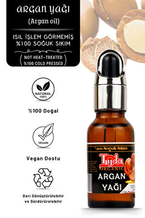 Argan Yağı %100 Soğuk Sıkım 20ml (argan oil)