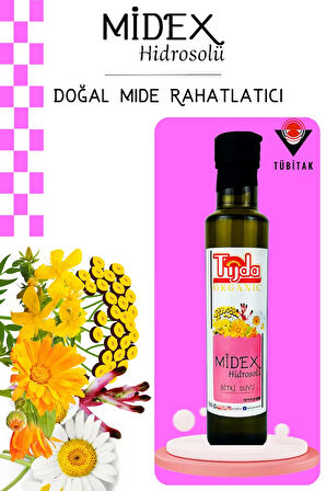 Midex Reflü, Ülser, Gastrit,mide Yanması,destek-saf Bitki Özü Karışımı 250 Ml(TÜBİTAK AR-GE) Ürünü