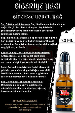 Biberiye Yağı 20 ml ( %100 Soğuk Sıkım ) Saç Bakımı