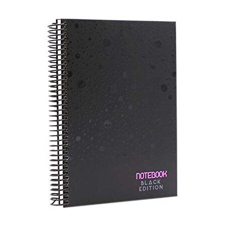 MİKRO DEFTER 17X24 BLACK EDİTİON ÇİZGİLİ 120 YAPR