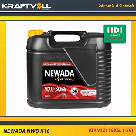 Yag & Antıfırız Antıfrız-Coolant Newada (-56) Kirmizi 16kg. - Newada Nwd K16