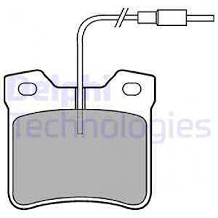 Psa Fren Balatası Arka (fisli) V-Class 638/2 97>03 Vito 638 97>03 , P406 P605 P607 95>08 - Delphi Lp667