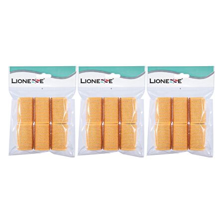 Lionesse Bigudi 1112 Süngerli Turuncu 6'lı Paket 3 Adet