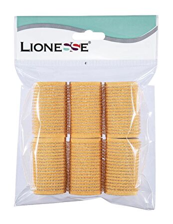 Lionesse Bigudi 1112 Süngerli Turuncu 6'lı Paket 3 Adet