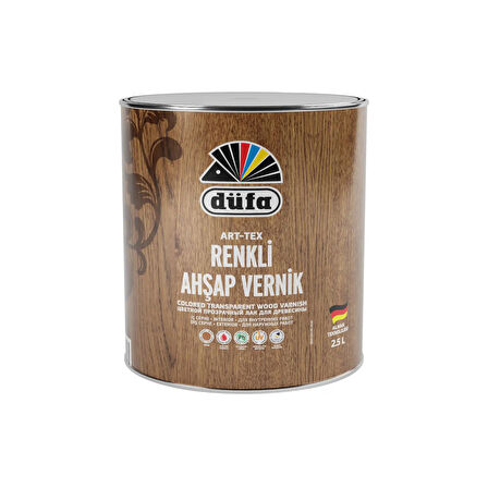 Düfa ART-TEX Renkli Ahşap Verniği 2910 Tütün 2.5 l