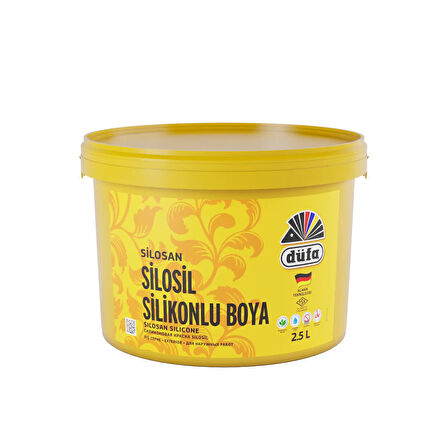 Düfa Silosil Silikonlu Dış Cephe Duvar Boyası 1300 Krem 2.5 l