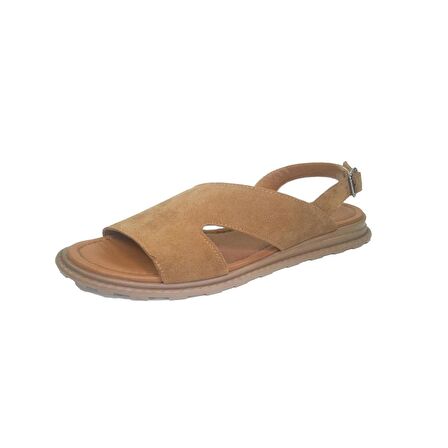 Janestt Kadın Süet Deri Sandalet 438-S-1