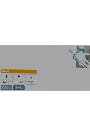 Anti Spastizite (Antispasite ) Splinti inhibitor El Bilek Ateli Sağ El L Beden