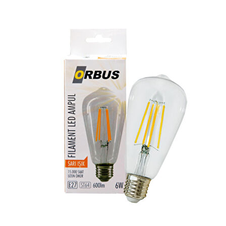 Orbus STC6W CLEAR E27 600Lm