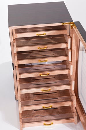La Rioja 7 Çekmeceli Sedir Humidor Puro Kutusu - TR6723