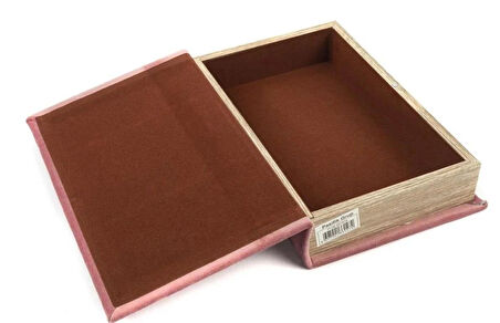 Mikasa Moor Dekoratif Pembe Kadife Kitap Kutusu 26x17x5 cm P126.331474