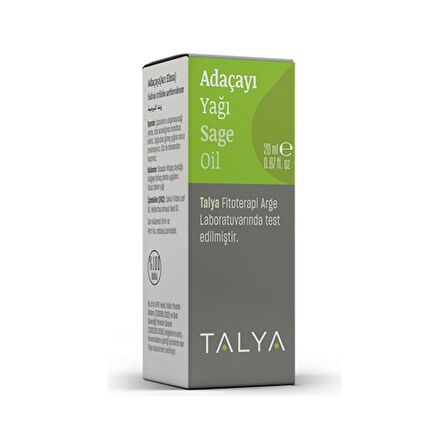 Adaçayı Yağı, Doğal, 20 ml