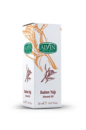 Badem Yağı (Almond Oil), Doğal, 20 ml