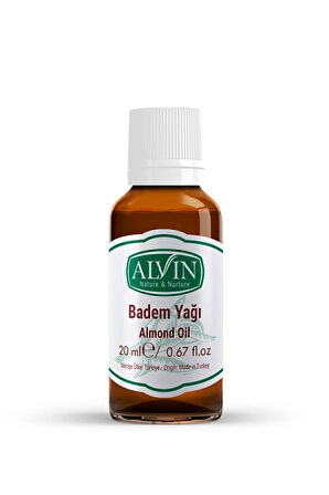 Badem Yağı (Almond Oil), Doğal, 20 ml