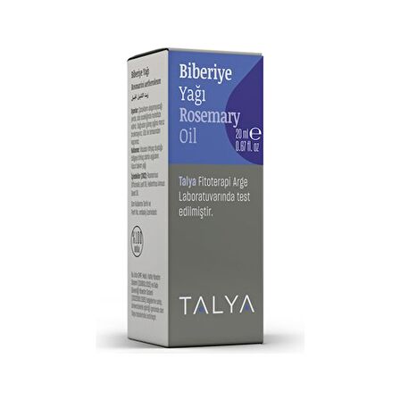 Biberiye Yağı (Rosemary Oil), 20 ml