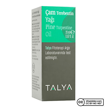 Talya Çam Terebentin Yağı 20 mL - AROMASIZ