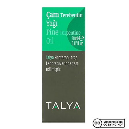 Talya Çam Terebentin Yağı 20 mL - AROMASIZ