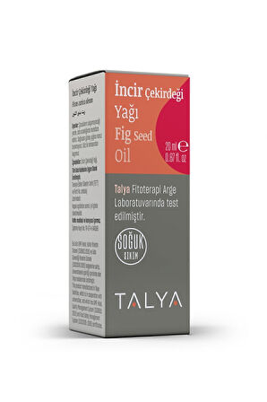 İncir Çekirdeği Yağı, Soğuk Sıkım, %100 Saf Ve Doğal, 20 ml