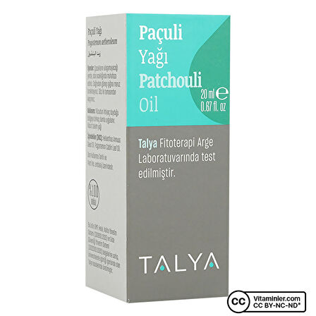 Paçuli Yağı, Doğal, 20 ml