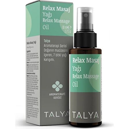 Relax Masaj Yağı, 7 Bitki Yağı Karışımı, Rahatlatıcı Ve Aromaterapik, 80 ml