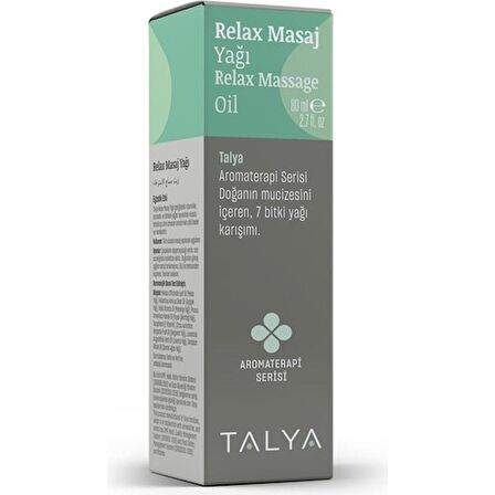 Relax Masaj Yağı, 7 Bitki Yağı Karışımı, Rahatlatıcı Ve Aromaterapik, 80 ml