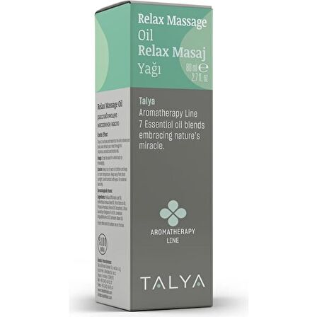 Relax Masaj Yağı, 7 Bitki Yağı Karışımı, Rahatlatıcı Ve Aromaterapik, 80 ml