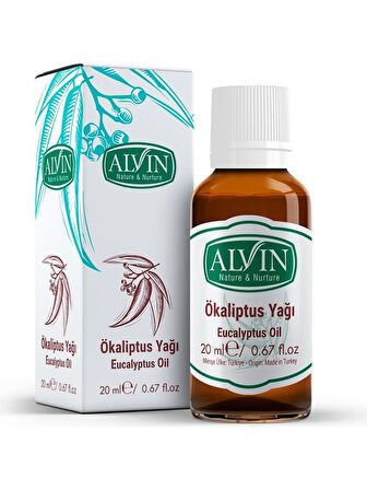 Okaliptus Yağı (Eucalyptus Oil), Doğal, 20 ml