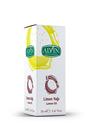 Limon Yağı (Lemon Oil), Doğal, 20 ml