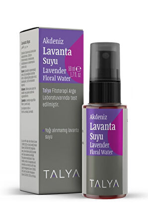 Akdeniz Lavanta Suyu, %100 Saf, Doğal Ve Katıksız, Sprey Şişe, Ferahlatıcı Etkili Tonik, 50 ml