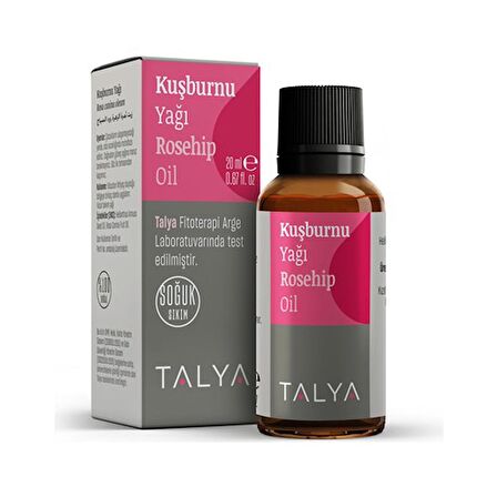 Kuşburnu Yağı, %100 Saf Ve Doğal, Soğuk Sıkım, 20 ml