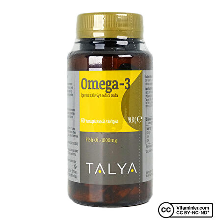 Omega-3 Içeren Takviye Edici Gıda, Balık Yağı, 60 Yumuşak Kapsül