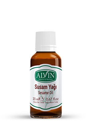 Susam Yağı, Soğuk Sıkım, %100 Saf Ve Doğal, 20 ml