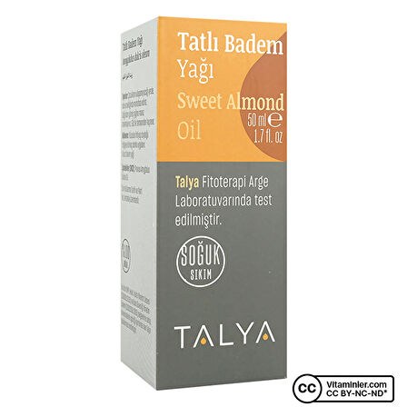 Tatlı Badem Yağı 50ml (soğuk Sıkım)