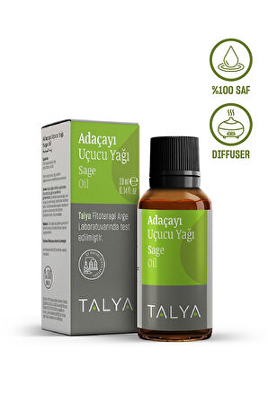 Adaçayı Uçucu Yağı, %100 Saf Ve Doğal, 10 ml